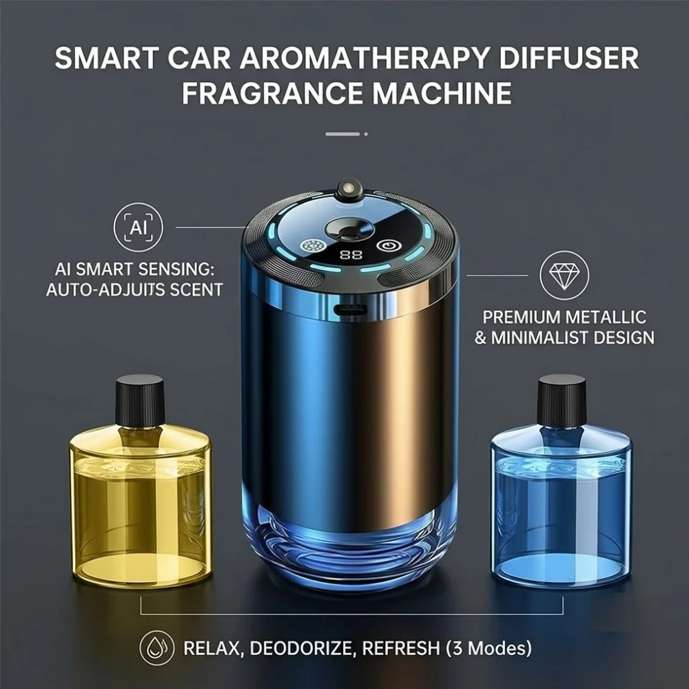 Smart Car Aromatherapy Diffuser Automatic Fragrance Machine Air Freshener for Vehicles