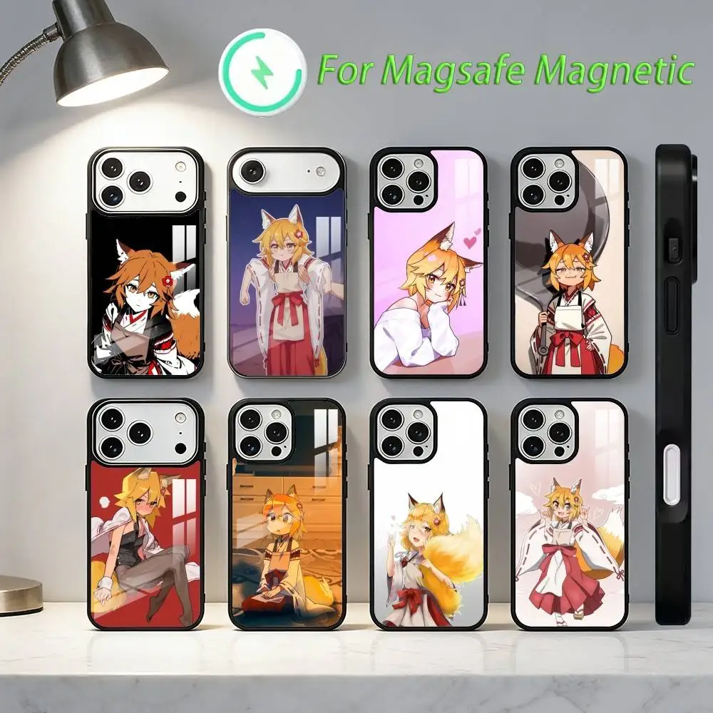 

The H-Helpful Fox S-Senko-san Phone Case For iPhone 17,16,15,14,13,12,11,Plus,Pro,Max Magnetic Wireless Charging