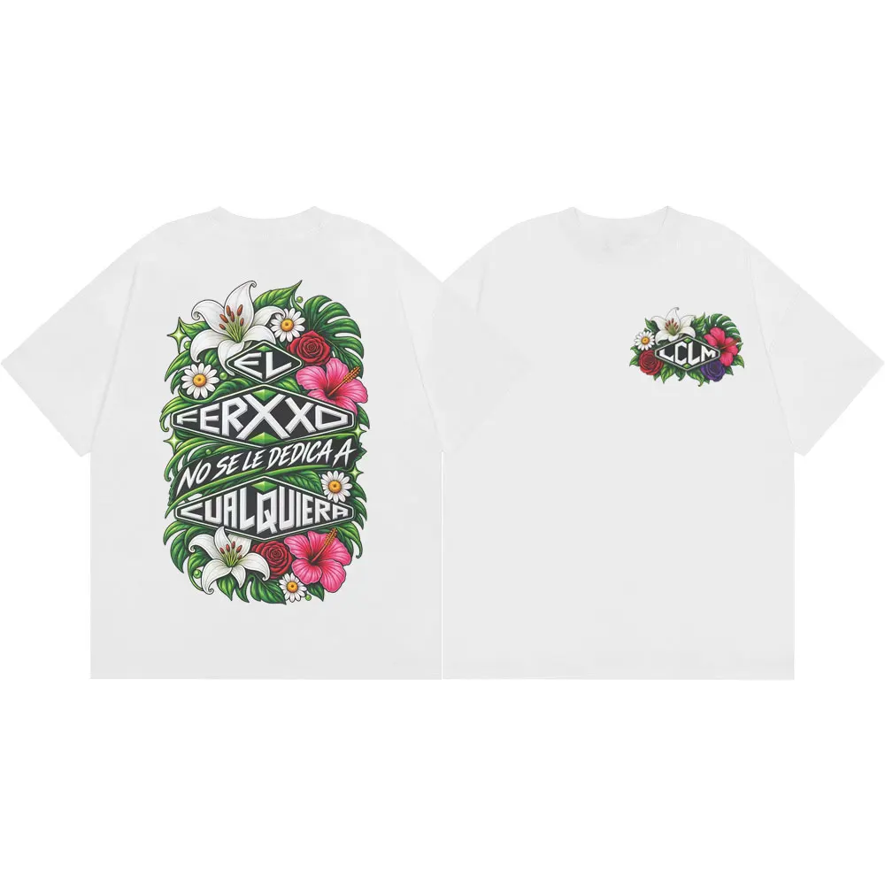 Feid El Ferxxo No Se Le Dedica A Cualquiera T-shirt Men Women Fashion Hip Hop T Shirt Summer Casual Loose Short Sleeve T-shirts