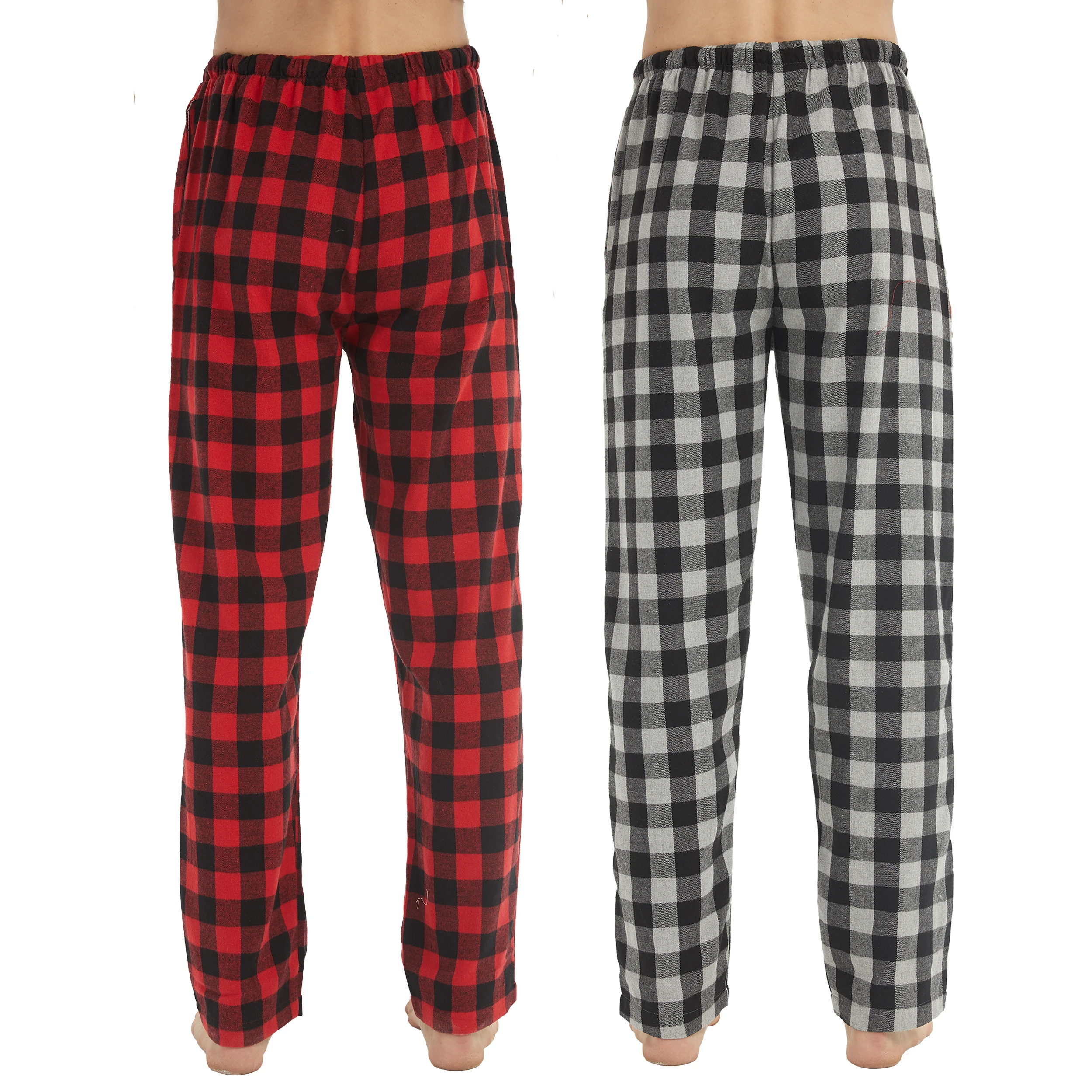 Mens Flannel Pajama Mens Flannel Pjs Pants Lounge Pants with Pockets  Plaid Mens Pajama Bottoms Pajama Pants for Men Flannel Pj