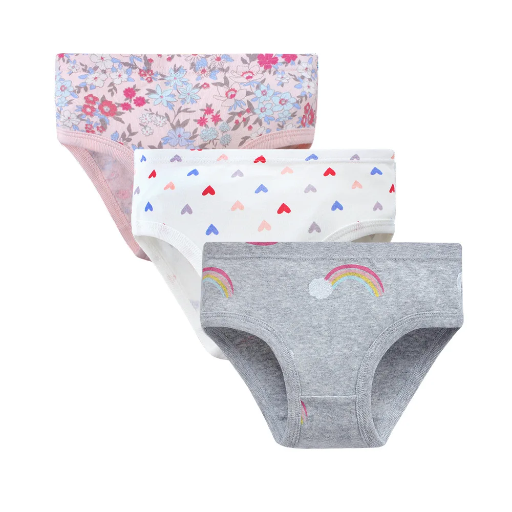 1/3/6/9 Pcs Kinder Mädchen Höschen 100% Baumwolle Weiche Hübsche Cartoon Einhorn Druck Unterwäsche Für Mädchen unterwäsche Boxer Atmungsaktiv – Detail 16