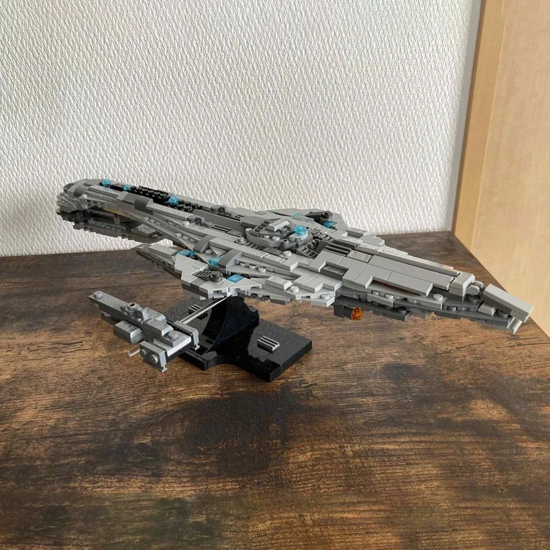 Novo 486 pçs moc halo sombra de intenta nave espacial de halo blocos de construção modelo midi-escala estrelaship conjunto brinquedos crianças adultos presente