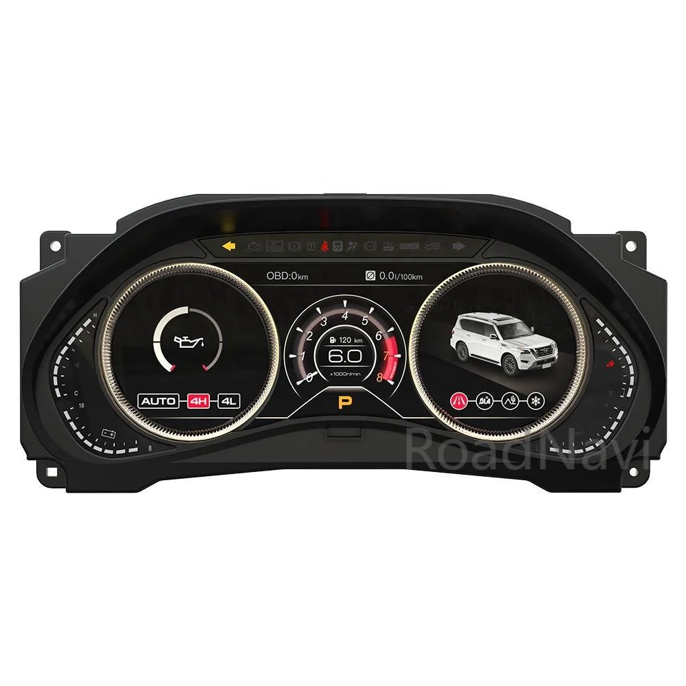 Car Auto Meter Speedometer Panel Digital Dashboard Instrument Cluster For Patrol Y Pro Y62 Infiniti QX80 2012-2023