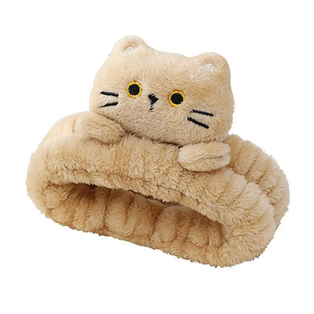 

Makeup Headband Cat Spa for Women Coral Wash Hair Towel Accessories Head Band Hairbands