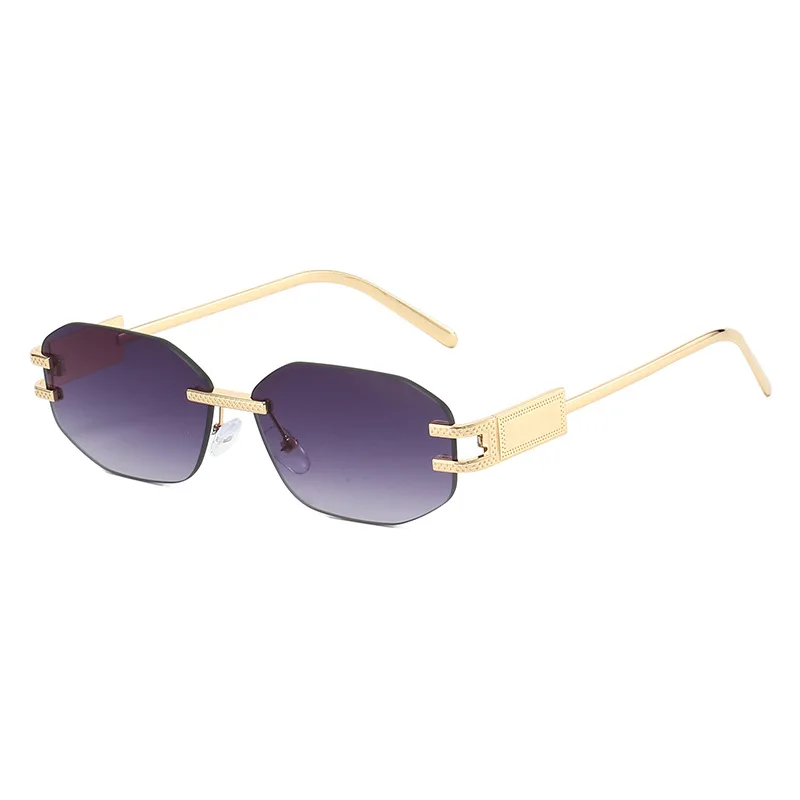 

2025 New Metal ex Framel Sunglasses Trendy Polarized Sun Protection for Square Oval round Faces Faionable Cut