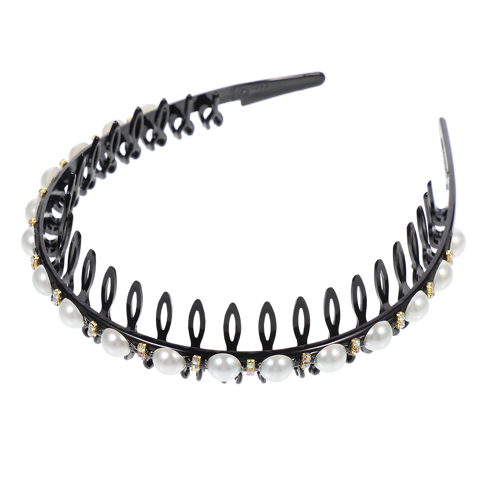 

White Pearl Hairband Women Durable Novelty Classic Fashionable Teeth Design Comfortable Birthday Wedding Party Accessories Hair