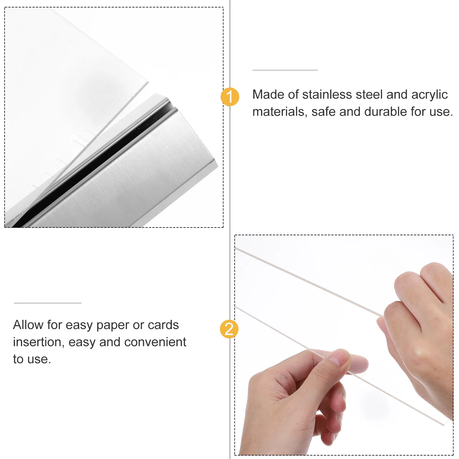 

Acrylic Price Display Stand Stable Base for School Church Exhibition Document Holder Place Card Holder Acrylic Label