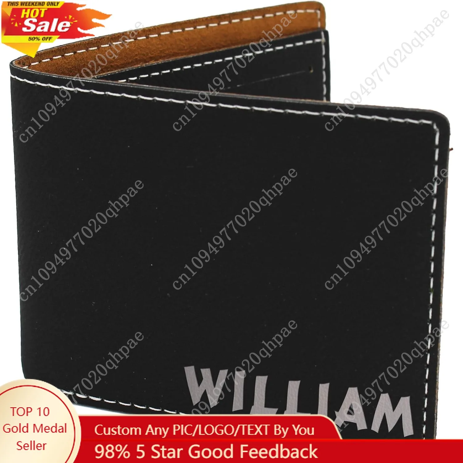 

My Personal Memories, Custom Personalized Bi-Fold Wallet for Kids, Boys, Teens, Young Adults