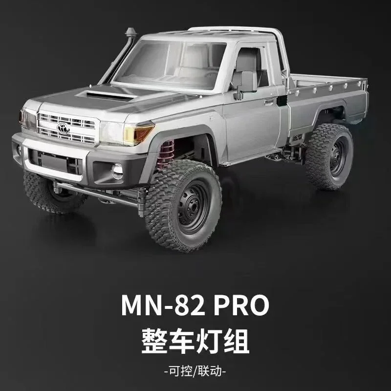 재고 새로운 업그레이드 Mn82 프로 차량 조명 세트, LED 조명 포함 1:12 레트로 RC카, 풀 체중계 시뮬레이션 Lc79 4wd 픽업