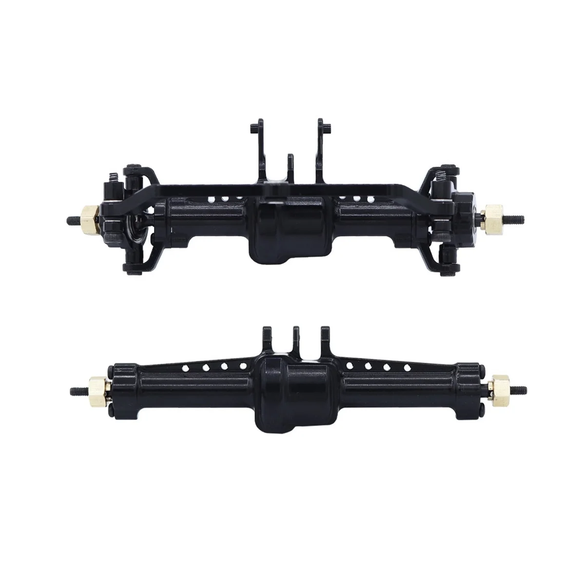 

2Pcs Metal Front and Rear Axle with Steel Gear for TRX4M 1/18 RC Crawler Car Upgrade Parts,2