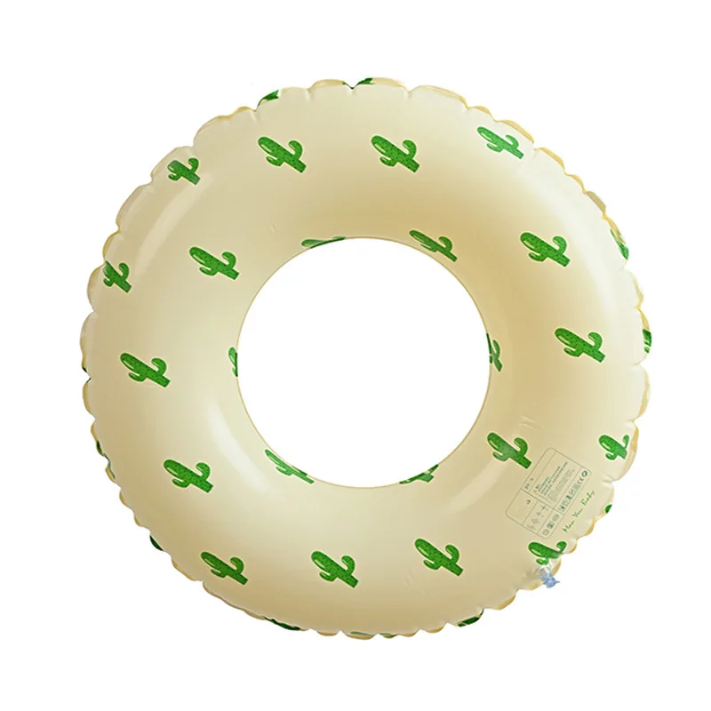 Verdikte Kids Denemarken Retro Gestreepte Zwemring Olijf Opblaasbare Baby Arm Float Hartvormige Drijvende Ring
