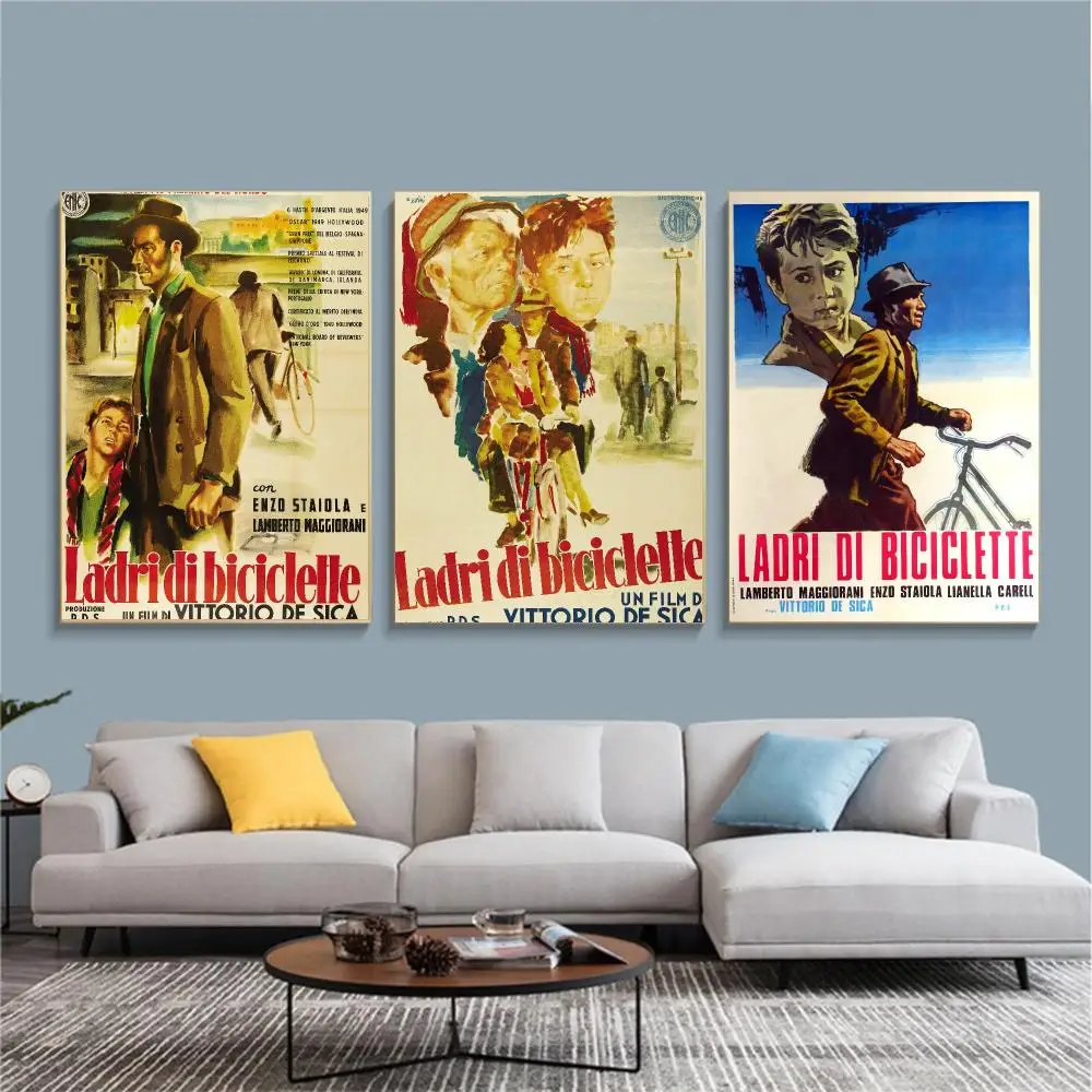 classic movie B-Bicycle Thieves-S Painting Calligraphy Nature Inspired Artwork for Living Room  Home Decoration