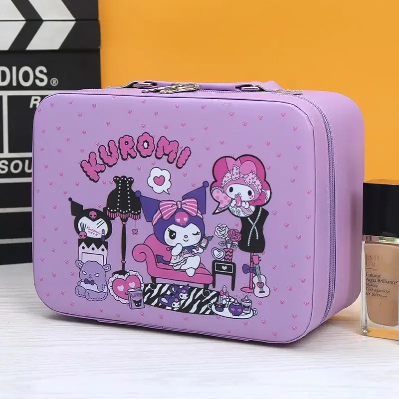 

Новая дорожная сумка-косметичка, подарочная коробка-сувенир, портативный мини-чемодан 14 дюймов, для девочек, с мультяшными персонажами, для студентов, аниме-фигурки, кавайный стиль