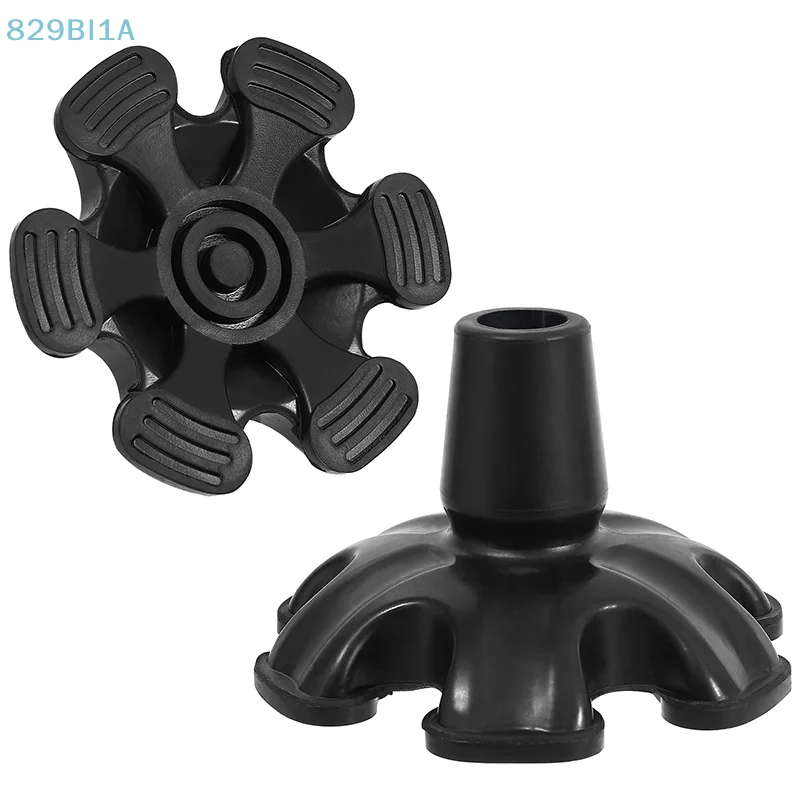 19 MM Riet Tips 6 Pijler Ontwerp Antislip Rubberen Kruk Eindmat Met Voor Wandelstok Schieten Stok Kruk Tips accessoires