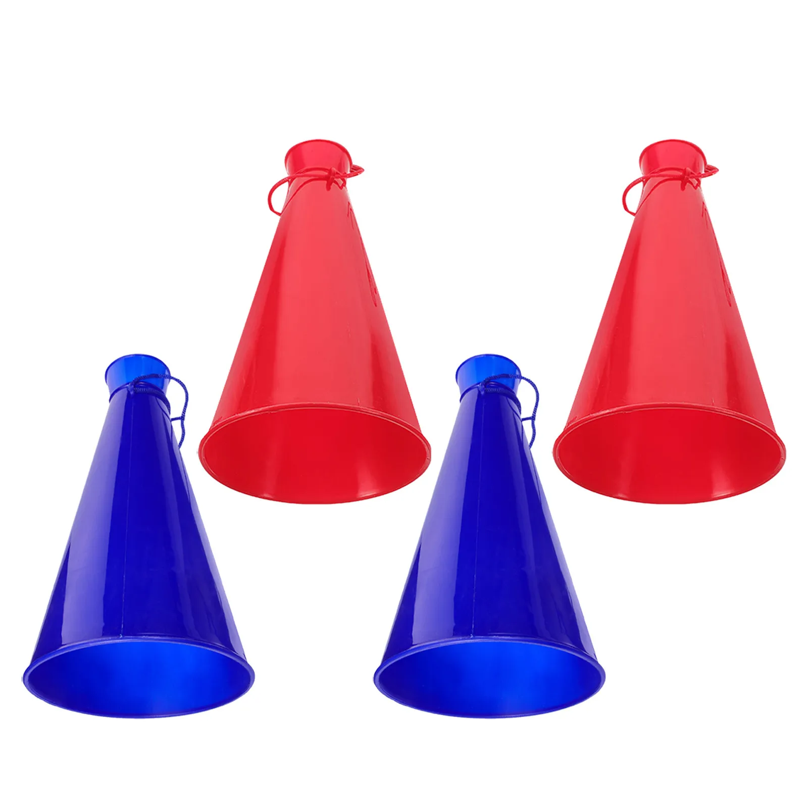 

4Pcs Cheer Megaphone Noise Makers Lightweight Plastic Horns for Football Game Outdoor Party Stadium Cheering Sports Party