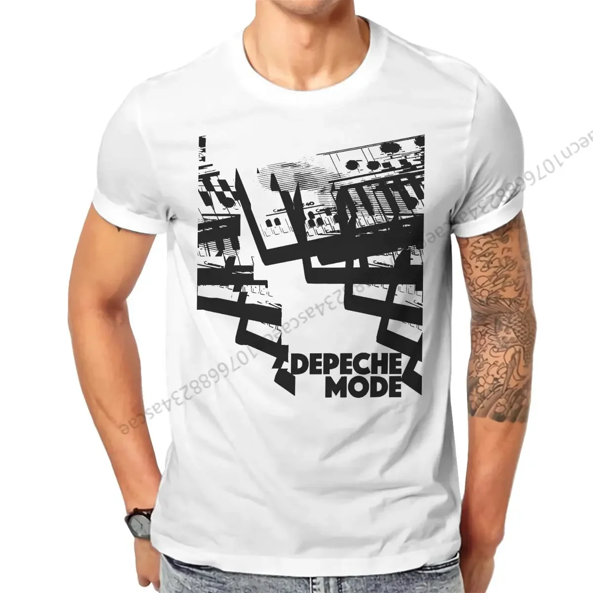 

Depechhee Cool Mode Original Retro Artwork T Shirt Men Tees Summer Clothing Cotton O-Neck TShirt