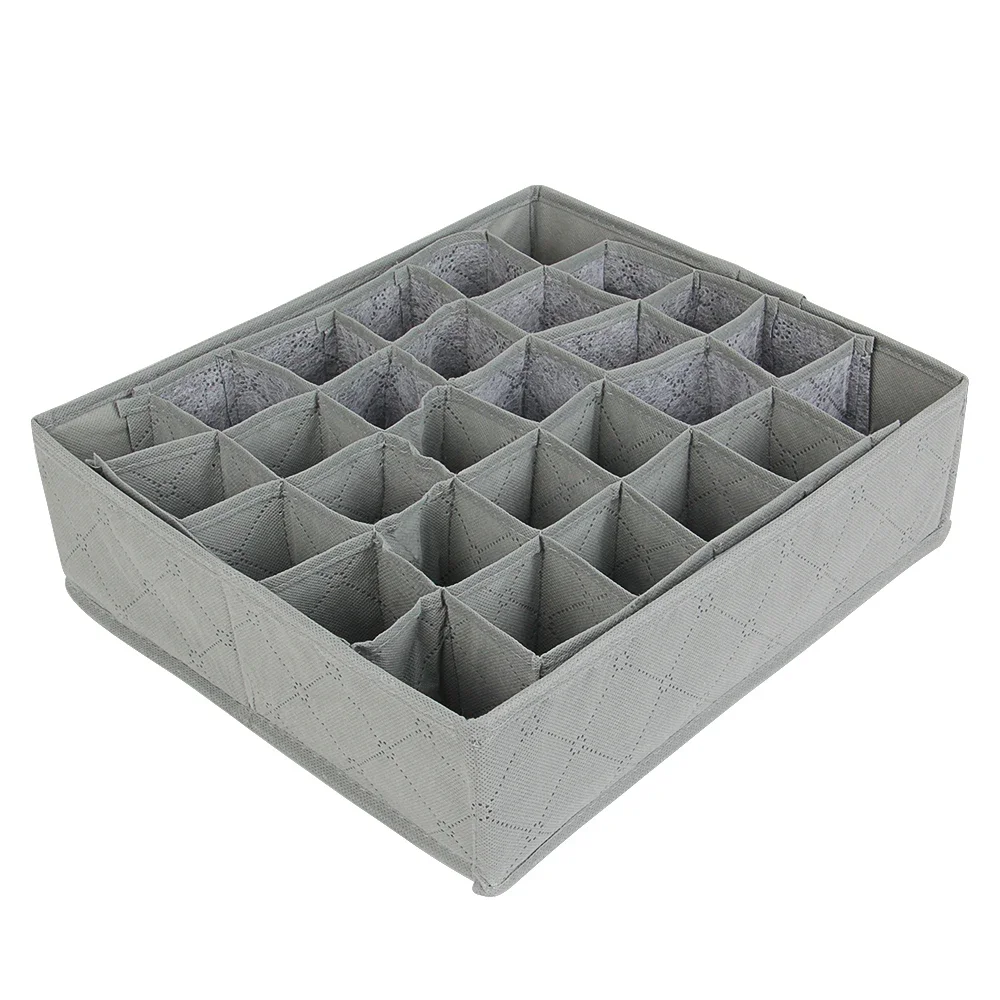 Bamboo Charcoal Non-woven Fabric Foldable Storage Box Underwear Organizer Bra Necktie Panties Socks Case Drawer