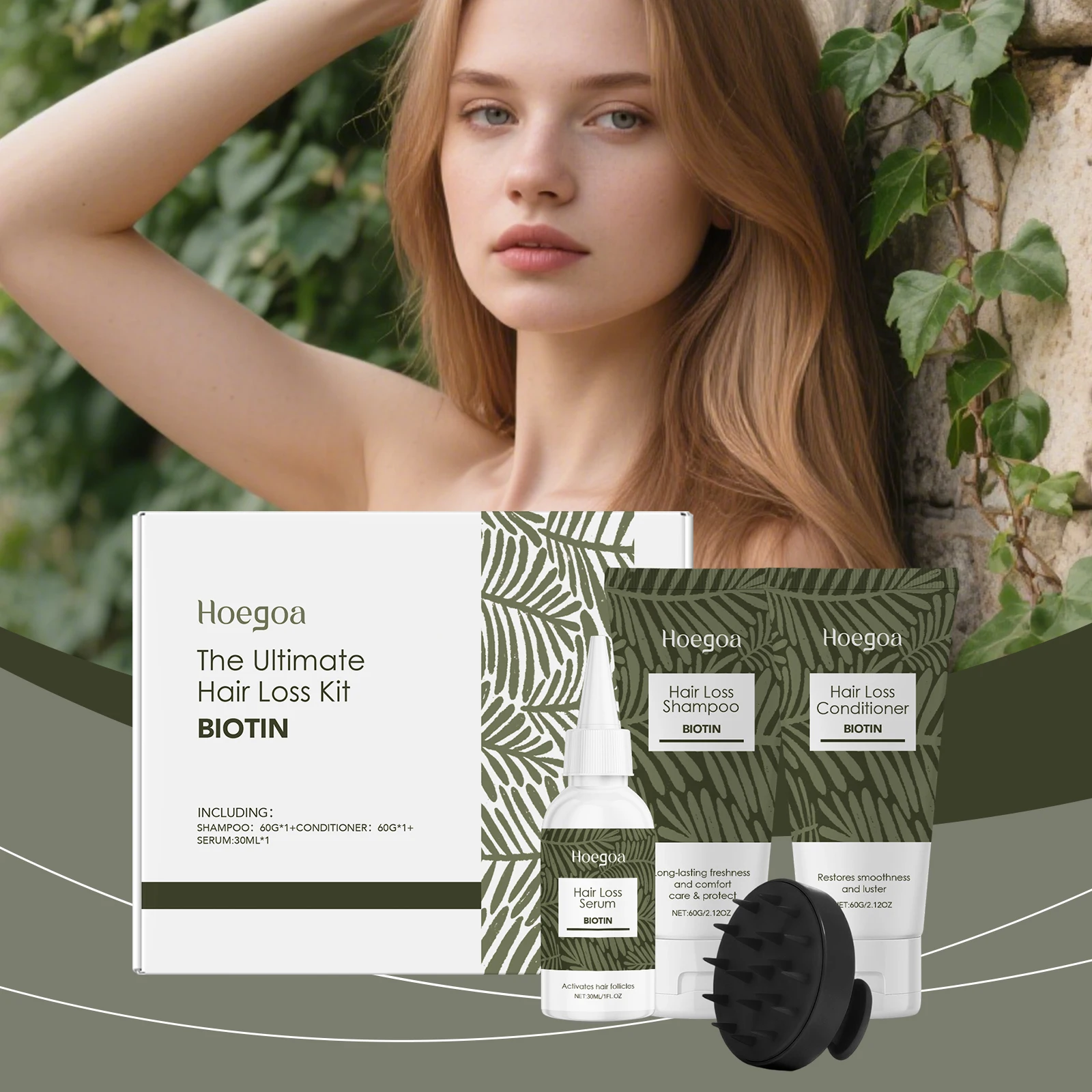 Anti-Hair Loss Hair Breakage Care Set Relieves Scalp Discomfort Strengthens Hair Roots Reduces Hair Loss Improves Hair Quality