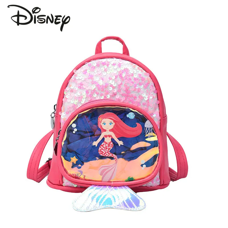 Disney-Sac à Dos Sirène pour Enfants, Sac à Dos Dessin Animé pour Bol, Polyvalent, Multifonctionnel, Étudiant, Haute Qualité, Mode