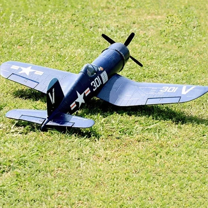 FMS Airplane 800mm F4U Micro Blue PNP Radio Control Warbird Brushless ESC RC Model Plane Aircraft  Outdoor 6 Minutes