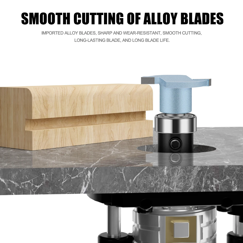 6mm 1/4in Shank Wire Cutter for Lamps, T-shaped Wire Slotting Router Bit, Woodworking Slotting Milling Cutter