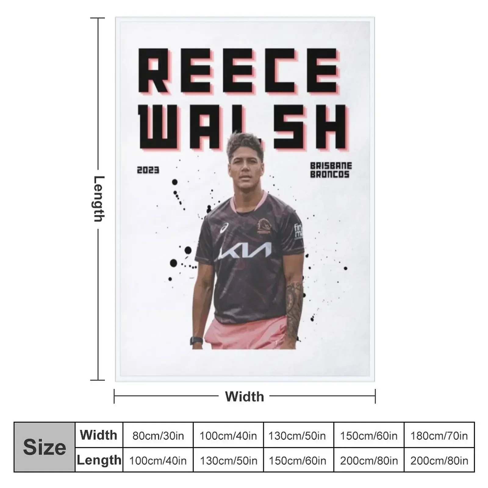 Reece Walsh Throw Blanket Bed Fashionable Hairys Flannels For Sofa Thin Blankets