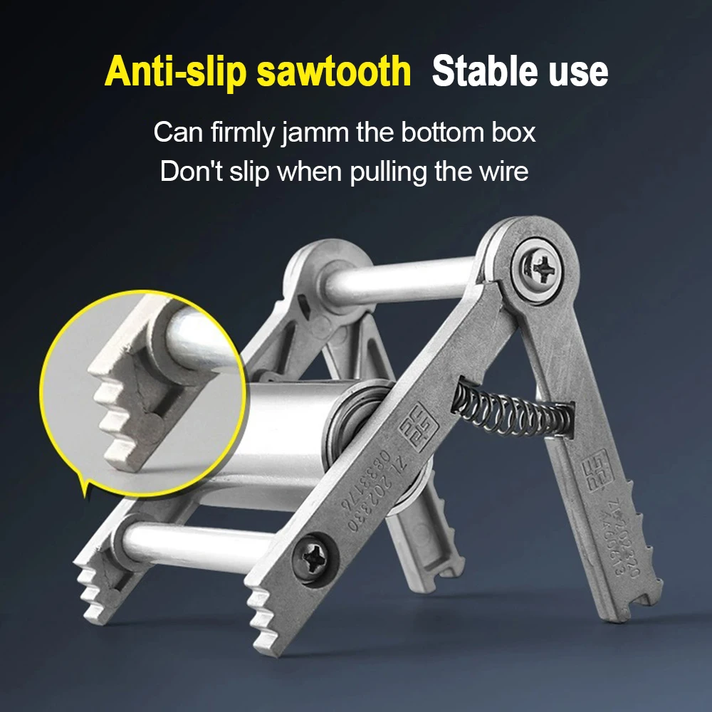 Wire Puller Wire-Pulling Aid Electrician's Wire Pulley Guide Box Socket Base Box Electrical Construction Lead-In Wire Guide Tool