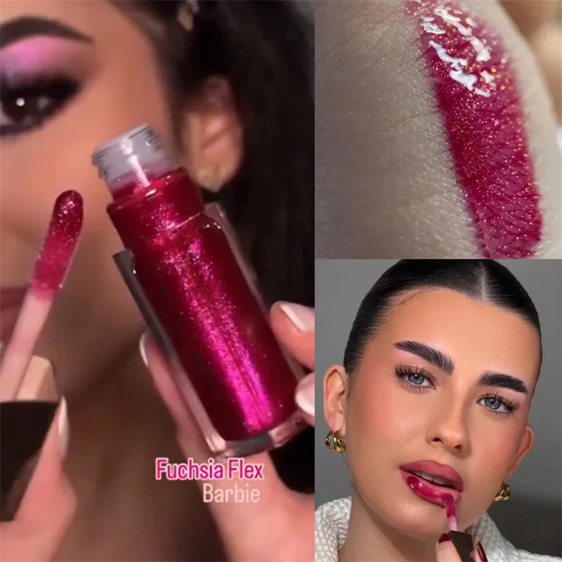 Fashion Fenty Beauty Lip Glaze Moisten Shine Glitter Lip Plumper Makeup للمبتدئين أحمر الشفاه السائل مستحضرات التجميل النسائية #4