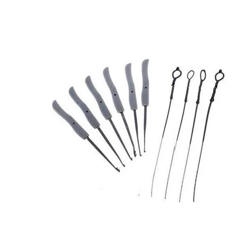 Locksmith Lock Pick Set Stainless Steel Double Row Tension Removal Hooks Lock Picks Tools Lockpick