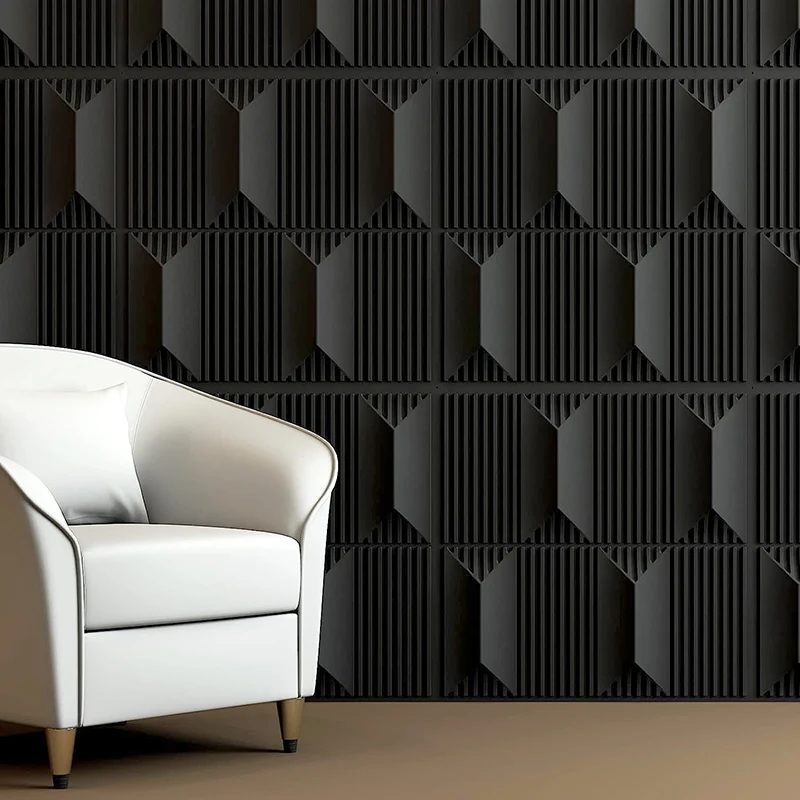 10Pcs 50x50cm Wood grain 3D Wall Panel Decorative Marble clor Design Wallpaper 3D wall sticker 90s aesthetic room renovation