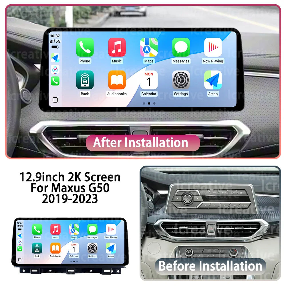 12.3 inch Android 14 Car Multimedia Video Player For MAXUS G50 2018 - 2023 Carplay Autoradio Stereo Navi GPS Head Unit Car Radio