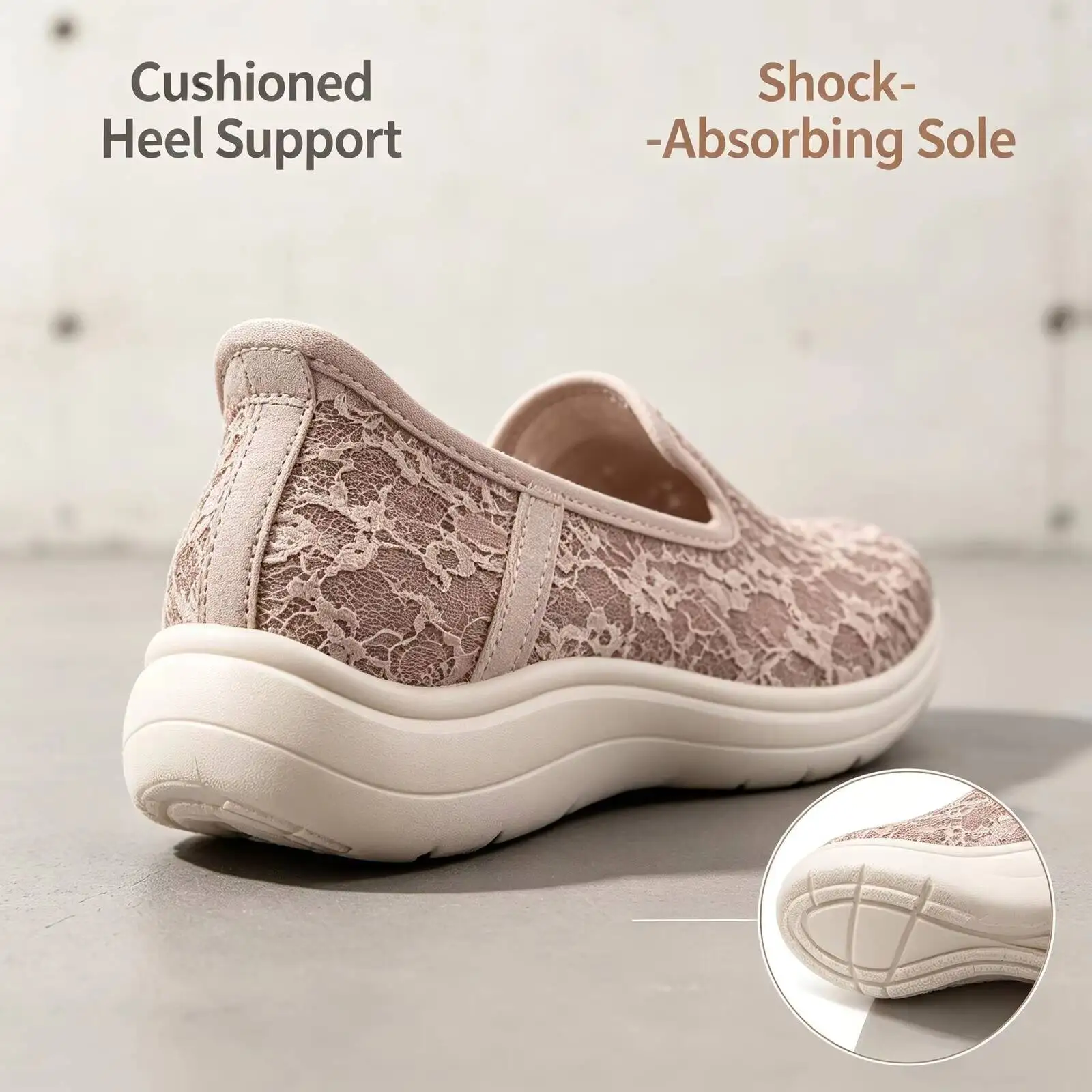 Skechers  Adjustable Strap Memory Foam Lightweight Breathable Casual Walking Shoes Taupe Multi Colors 138363-TPE