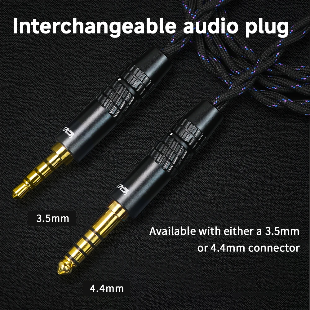 CVJ LS200-S Earphones Upgrade Cable 0.78mm 2Pin/QDC Interchangeable Audio Plug 3.5MM/4.4MM For KZ TANGZU FIIO TRN view 4
