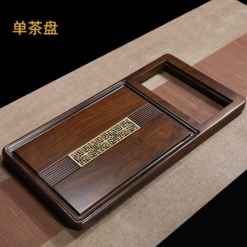 Black sandalwood tea tray Solid wood tea table set Household kettle Fully automatic integrated natural whole log Sea drainage