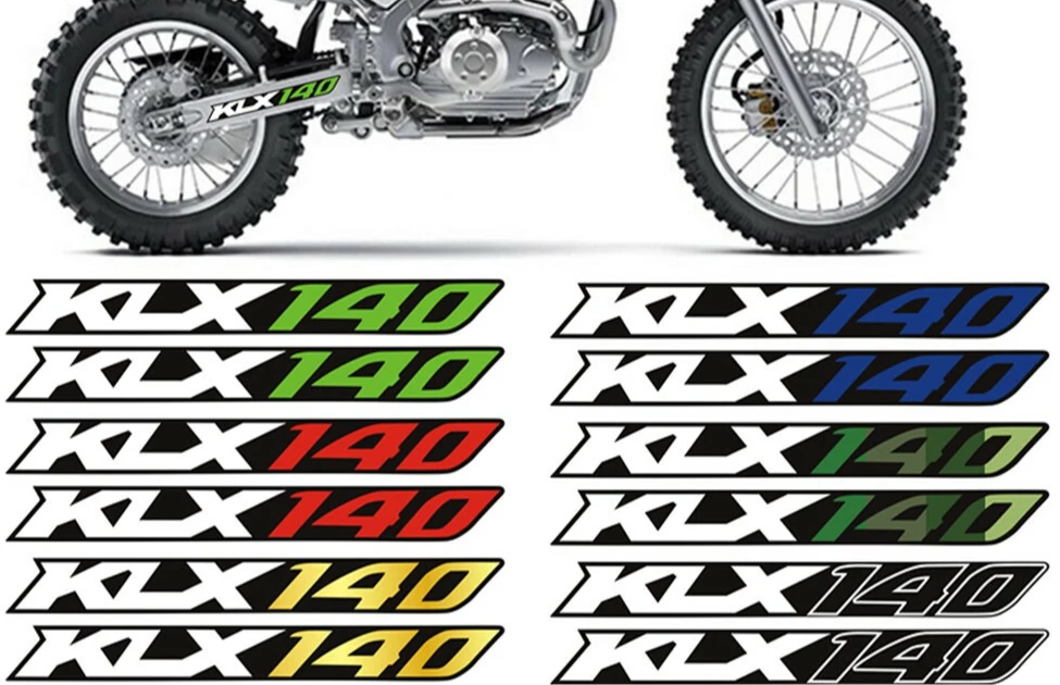 

For KAWASAKI KLX 140 140RL KLX140 KLX140G KLX140L KLX140R KLX140RF Swingarm Stickers Decals Stripes Sticker Decal Stripe