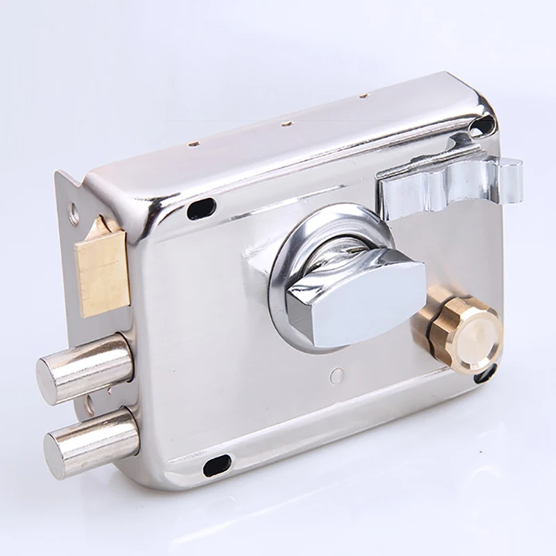 1PCS Old Style Exterior Door Lock Household Universal Bedroom Room Replacement Anti-theft Door Mechanical Lock Accessory