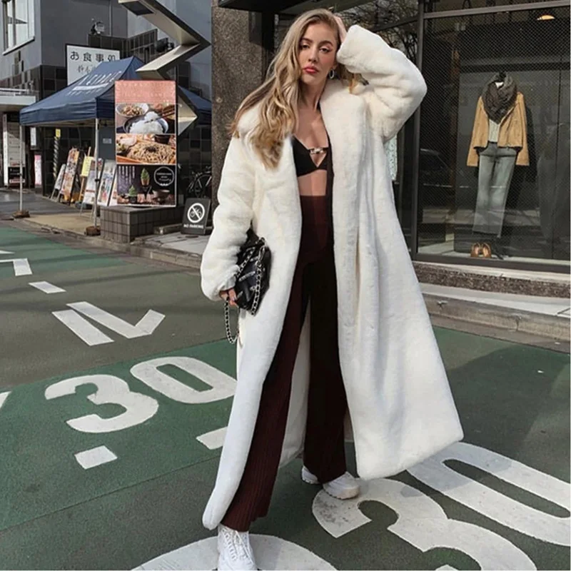 Winter Warm Faux Fur Coat Women Double-Sided Fleece Fur Teddy Jacket Ladies Plush Teddy Coat Outwear 2022 New Autumn Long Coat