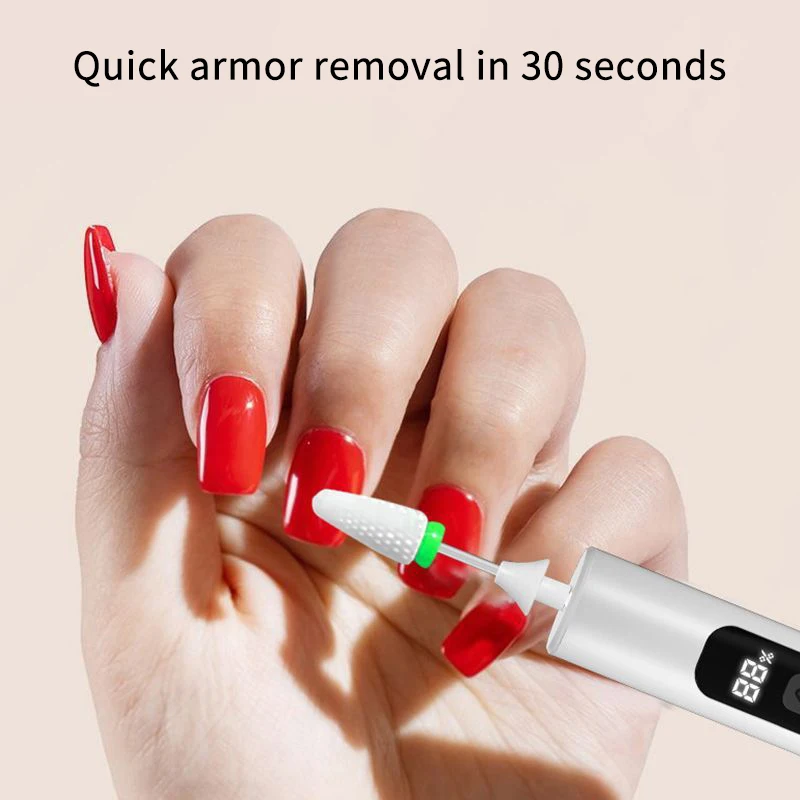 **Wireless Nail Drill 35000RPM Manicure Cutter Nail Repair Pedicure Milling Cutter Polisher Sander USB Rechargeable Nail File