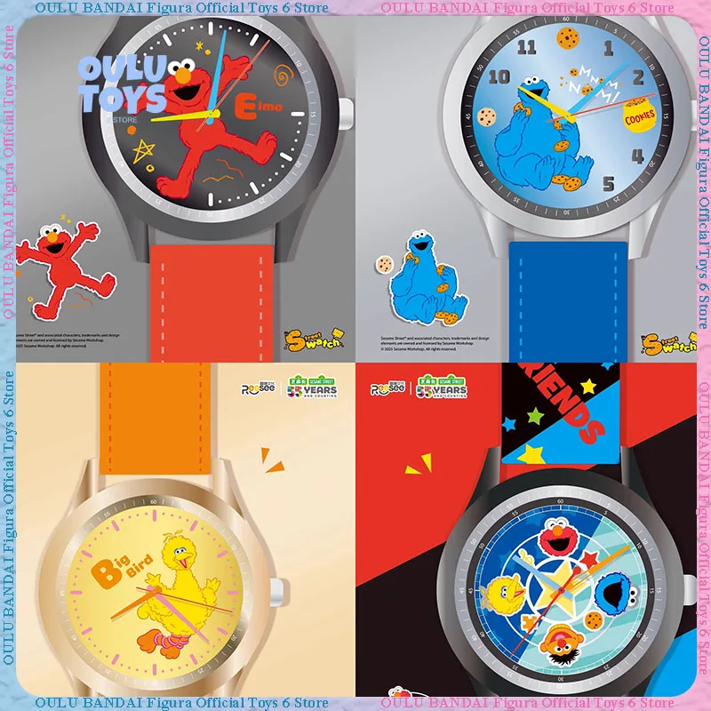 

In Stock Original Sesame Street Blind Box Trendy Watch Mystery Box Rendy Toys Ornaments Anime Figure Peripheral Children'S Gift