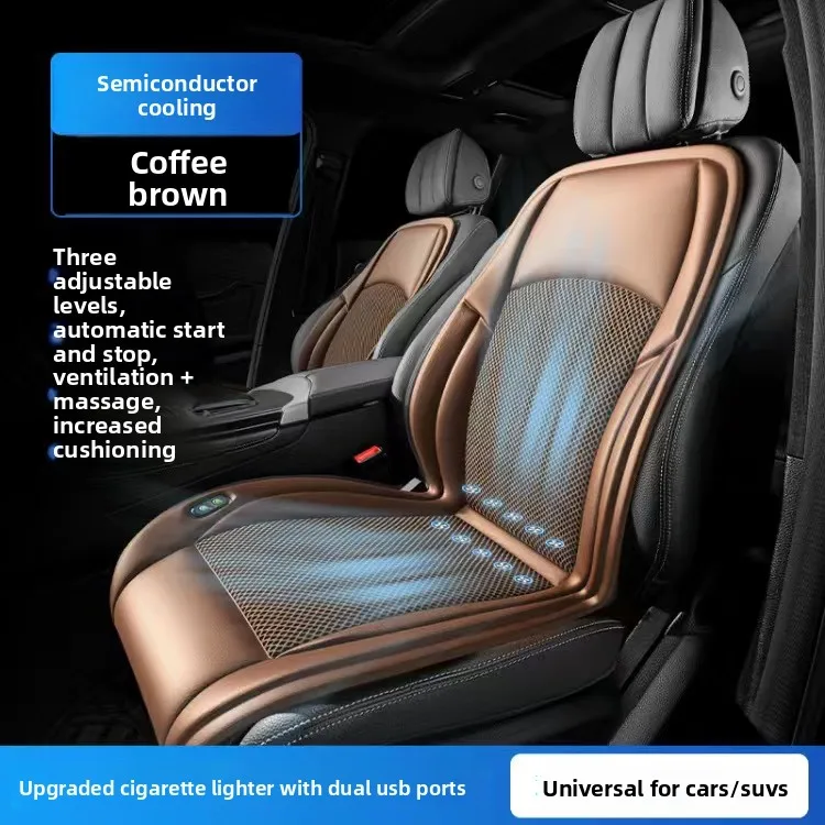 Cool Ventilation Seats Universal Car Seat Ventilation Cover Car Blowing Summer Cool SUV Car Seat Cushion Breathable Auto Cooling