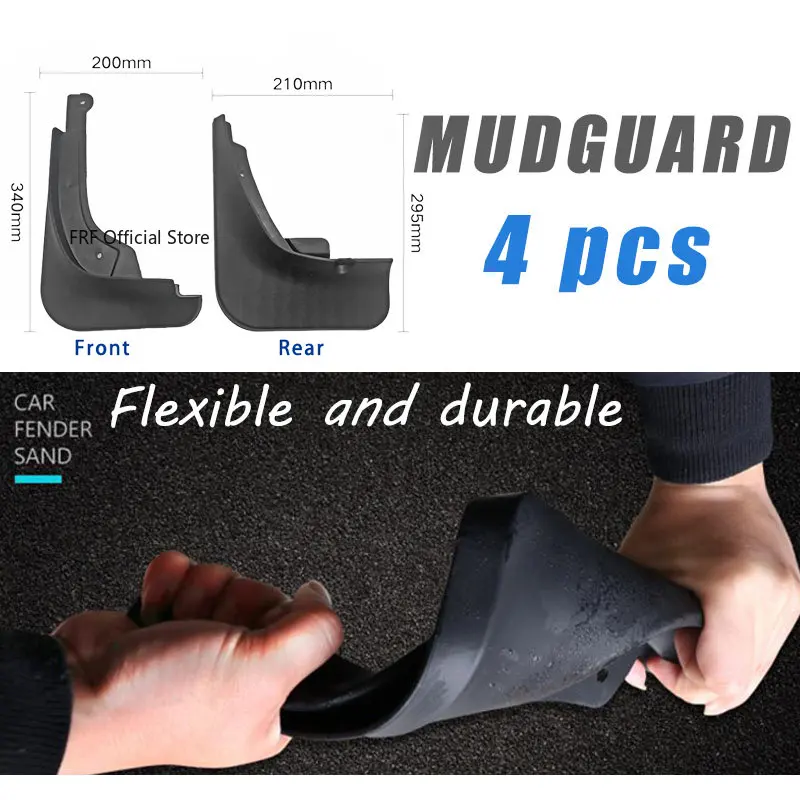 For MG HS 2021 MGHS 2022 PHEV 2020 2019 AS23 Plug-in eHS Front Rear Car Mudflaps Mudguards Splash Guards Mud Flap Accessories