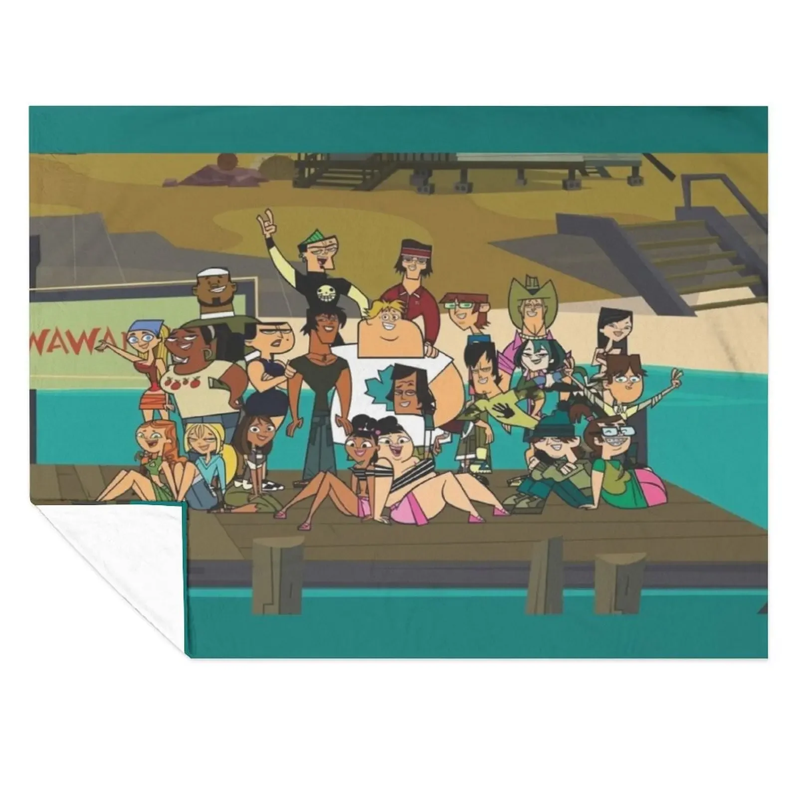 

Welcome to Total Drama Island Throw Blanket Extra Large Throw Heavy warm for winter Stuffeds Blankets