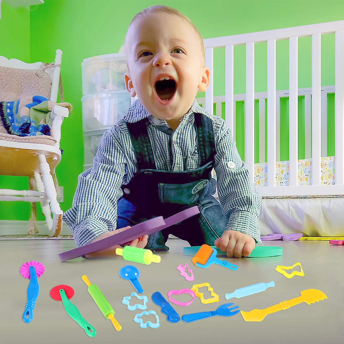 

16Pcs Child Clay Tools Set Color Dough DIY Kit for Hands-on Creativity Development Stress Relief Color Clay Dough Tools