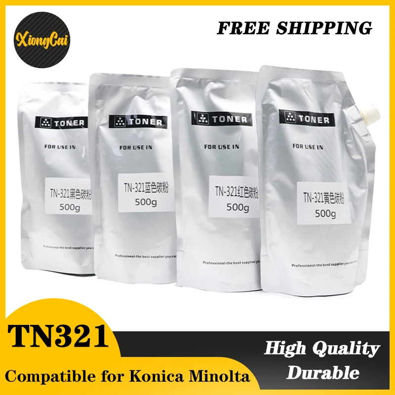 500g Refill Toner Powder For Konica Minolta Bizhub c454 c554 C360 C226 C364 C452 C652 C654 C224 284 7822 7828 Color toner TN321