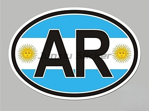 Pegatina de vinilo impermeable para casco de motocicleta, calcomanía divertida con bandera nacional de Argentina, Buenos Aires