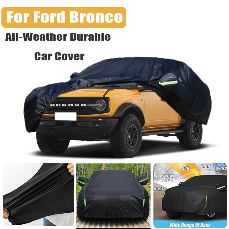 

Всесезонный чехол для автомобиля Ford Bronco - полная защита на открытом воздухе, водонепроницаемый, пылезащитный, термостойкий, автомобильные аксессуары