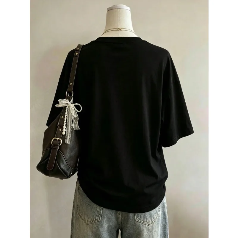 2026 Summer Vintage Leopard Pattern Women Raglan Sleeve Tee, Breathable Streetwear Tshirt for Daily Travel Causal Women Top