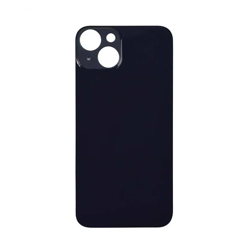 For iPhone 14 Back Battery Glass Cover I14 Rear Case Door Housing Replacement Parts Big Camera Hole