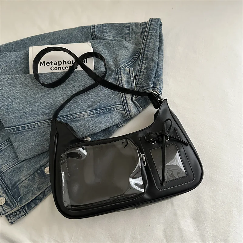 Display Bag Lightweight Teen Student Bag Pu Crossbody Bag Casual For Casual Shopping Teen Girls Female Students