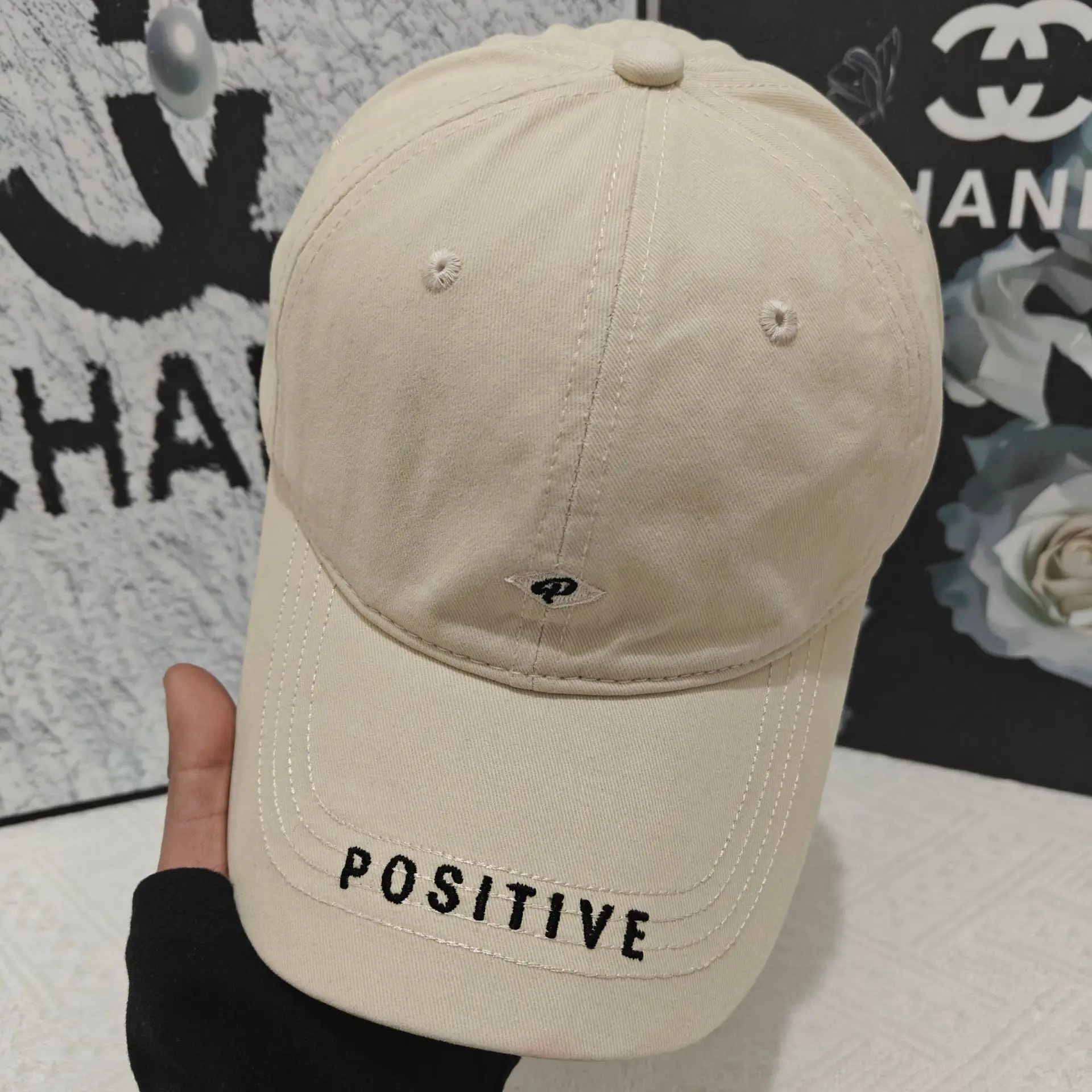 2025 الربيع الأبجدية المطرزة قبعة بيسبول رئيس كبير عميق أعلى قمة صلب ظلة الشمس حماية تنوعا النسخة الكورية قبعة